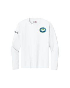 Long Sleeve Performance Tee - White: Men's